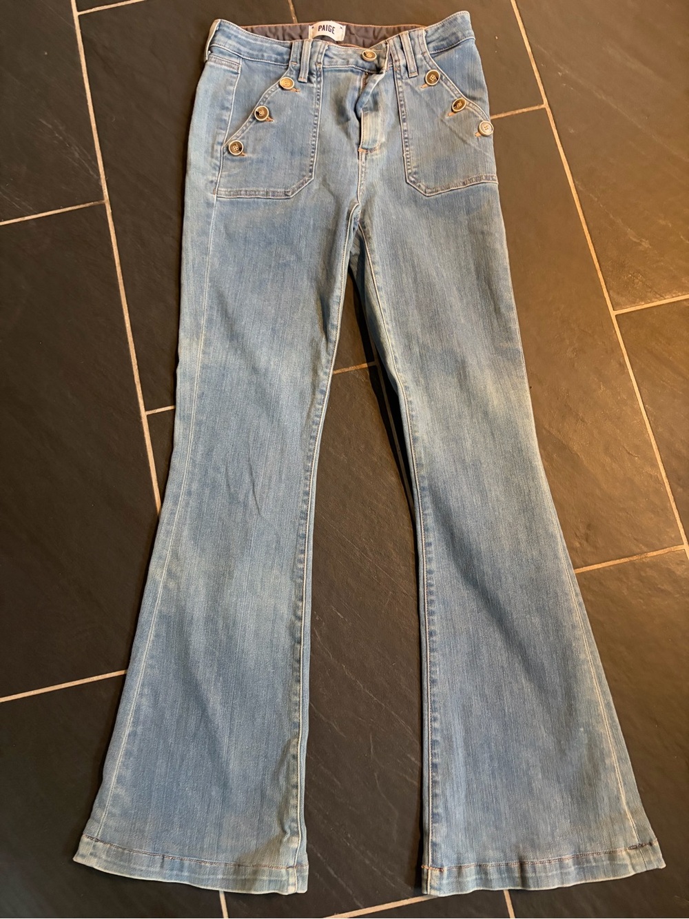 Paige High Rise Bell Canyon Sailor Flare Jeans